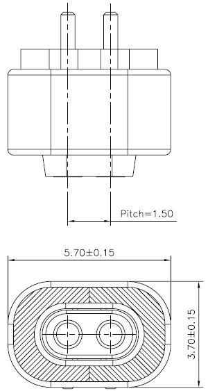 Custom 2 Pin pogo pin magnetic connectors