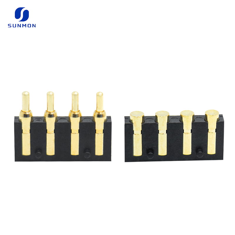 2.5mm pitch 4Pin SMD Side Spring Pogo Pin Connector