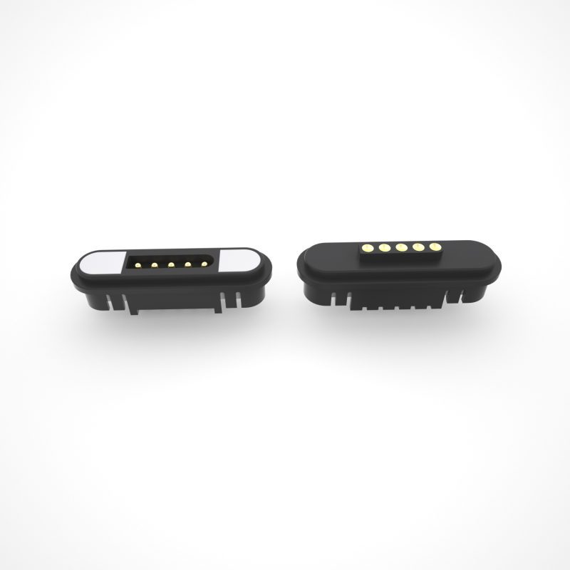 5Pin pogo pin male and female magnetic connector