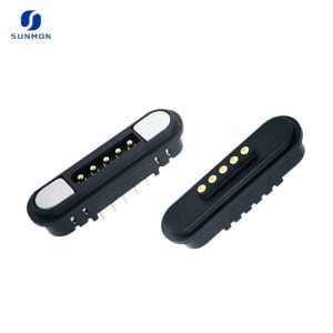 5Pin pogo pin male and female magnetic connector