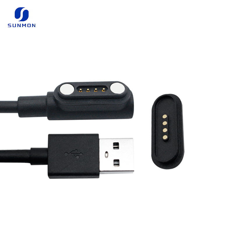 USB 4Pin magnetic pogo pin connector cable