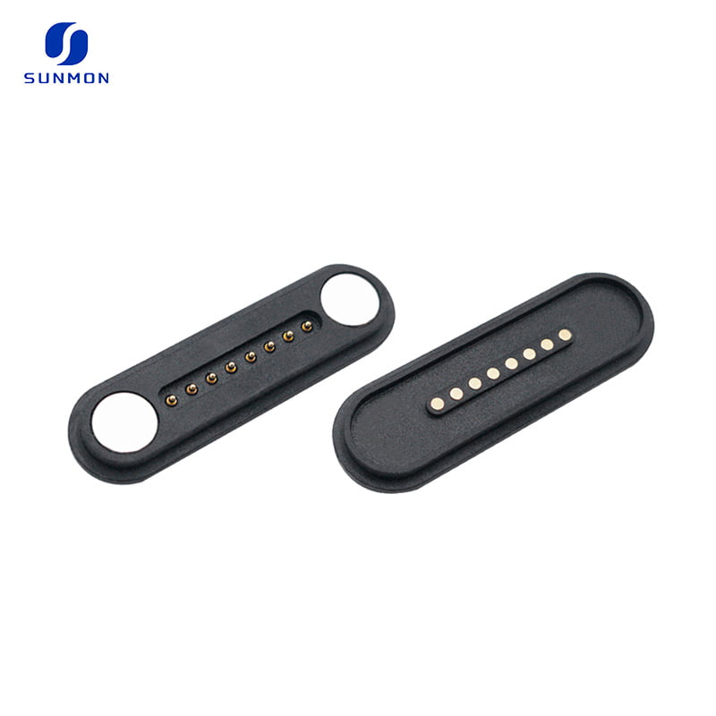 8Pin male and female pogo pin magnetic connector