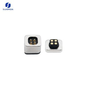 Custom 4Pin pogo pin magnetic connector