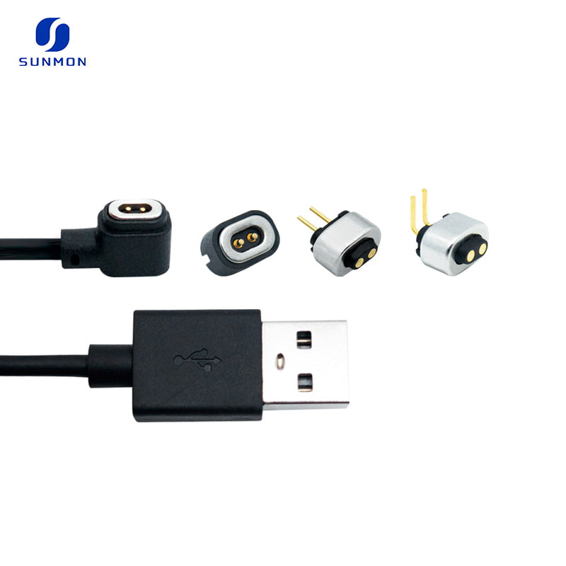USB 2Pin pogo pin magnetic cable